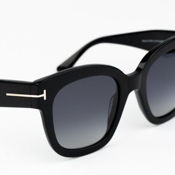 NEW Tom Ford FT0613/S 01D BEATRIX-02 Black Grey Polarized Gradient Square Women - Picture 8 of 11